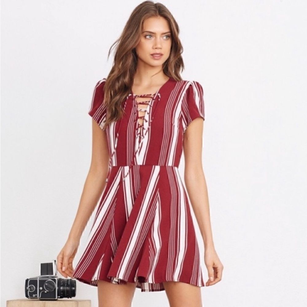 Lovers + Friends Compass Fit & Flare Mini
Striped Dress - Picture 1 of 16